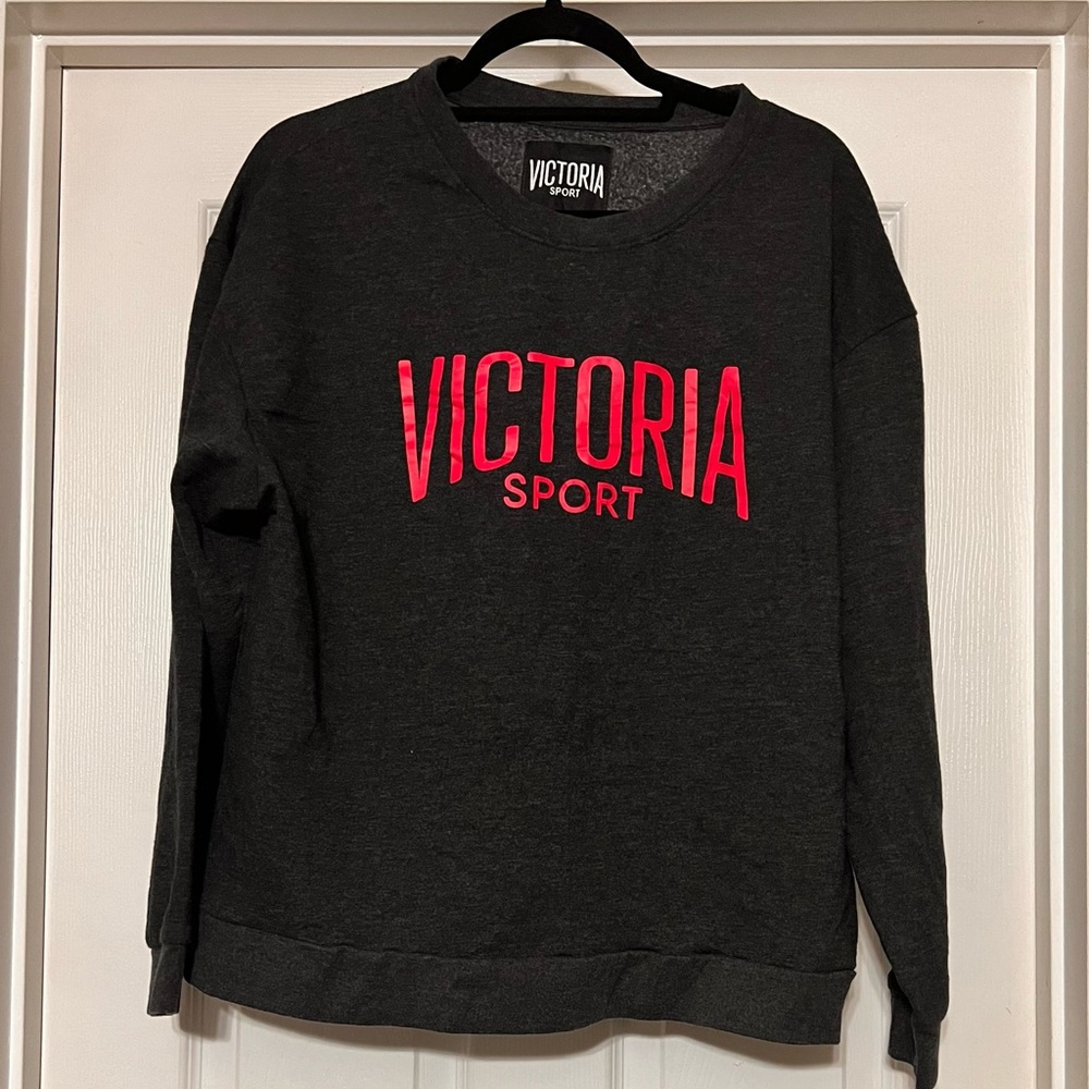 Women's Charcoal Victoria Sport Crew Neck Sweater